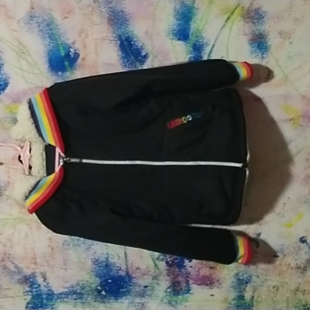Rainbow Trimmed Hoody